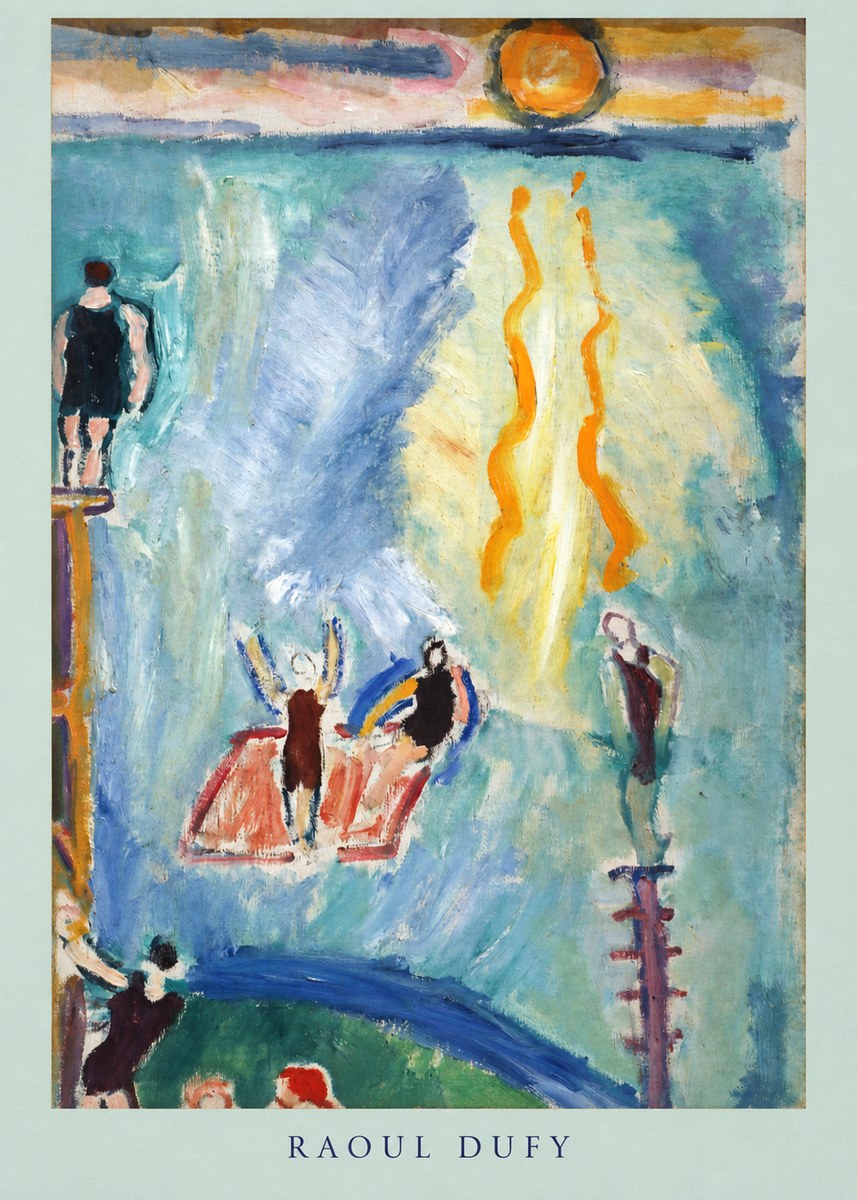Raoul Dufy The Swimmers No4 - Juliste
