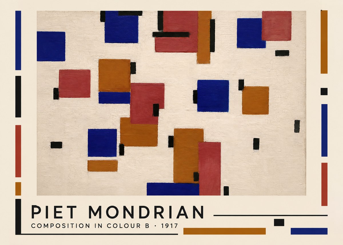 Piet Mondrian Composition in Colour B No1 - Juliste