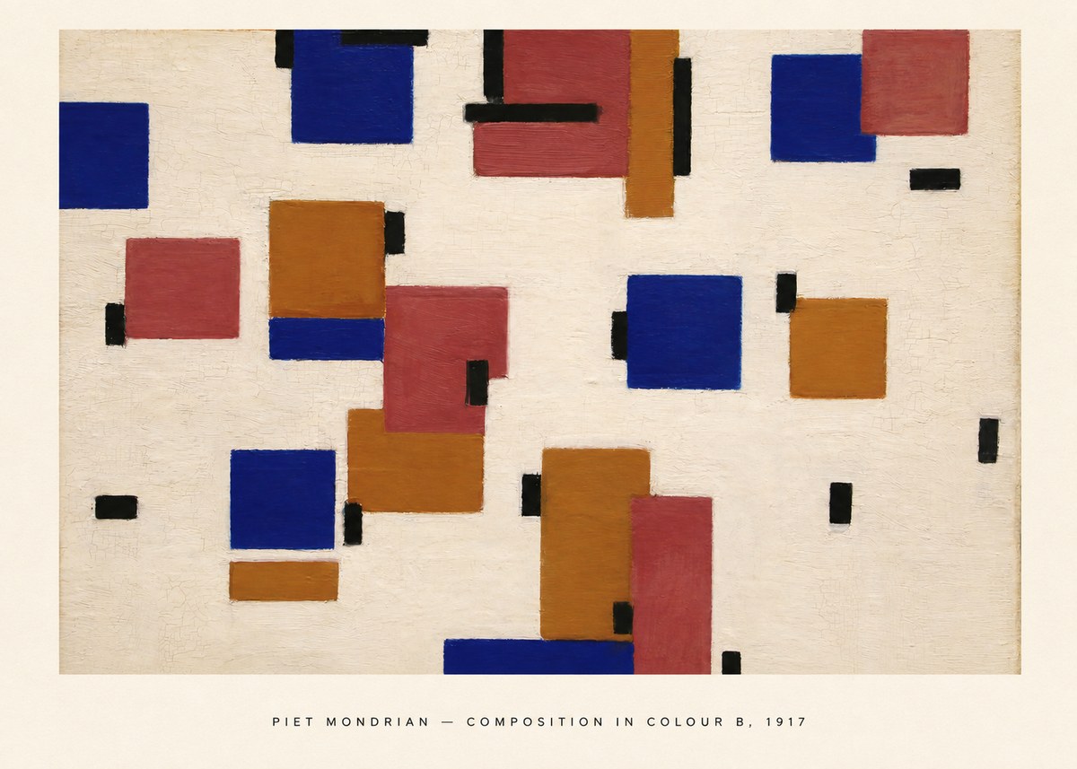 Piet Mondrian Composition in Colour B No5 - Juliste