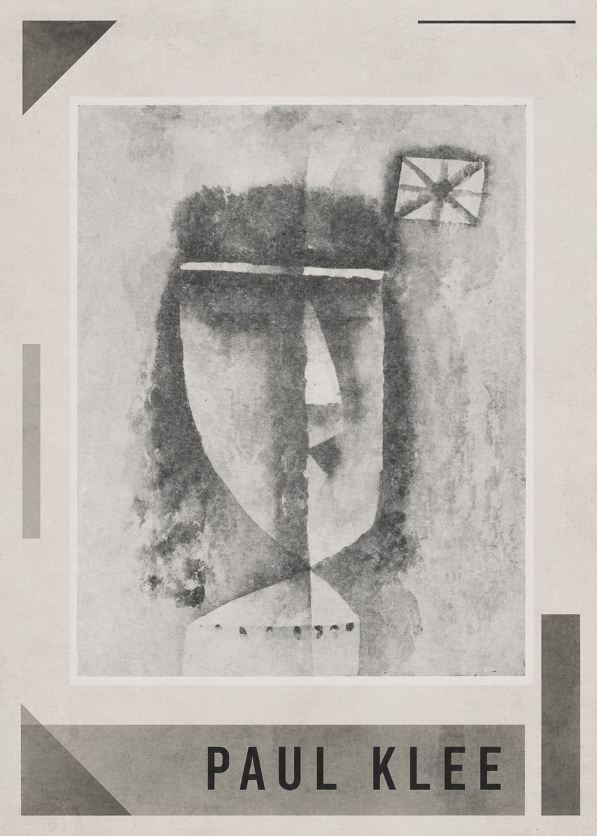 Paul Klee Head of a Man No1 - Juliste