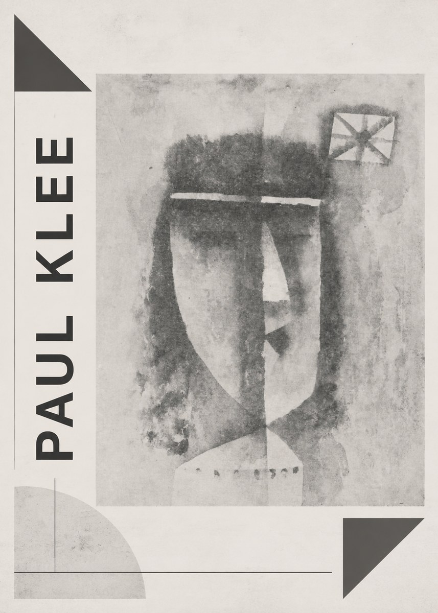 Paul Klee Head of a Man No2 - Juliste