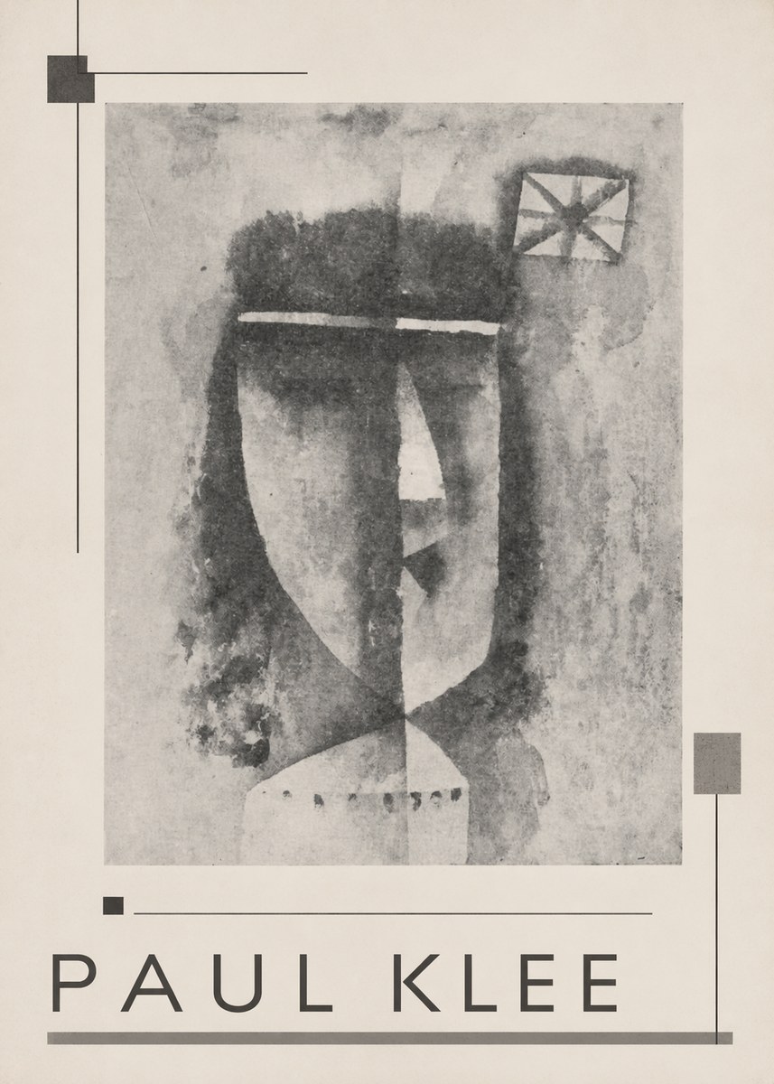 Paul Klee Head of a Man No3 - Juliste
