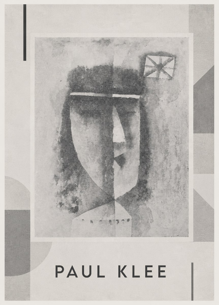 Paul Klee Head of a Man No4 - Juliste