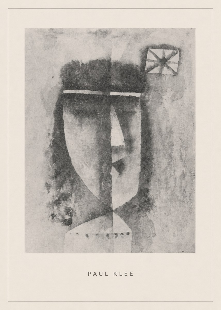 Paul Klee Head of a Man No5 - Juliste