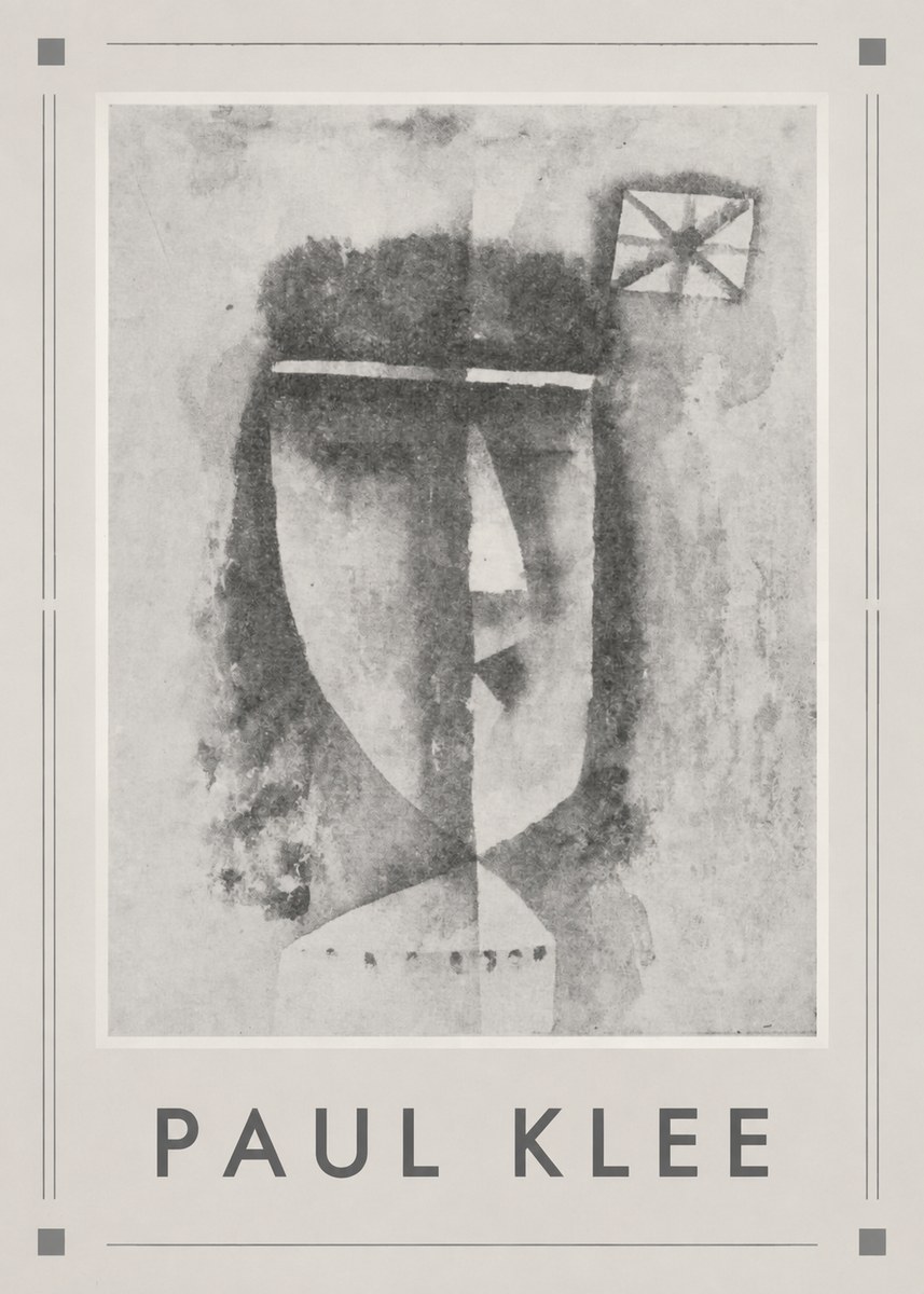 Paul Klee Head of a Man No6 - Juliste
