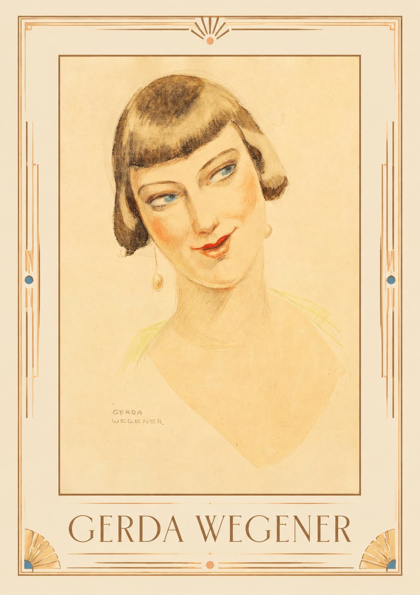 Gerda Wegener Portrait of a Lady No1 - Juliste