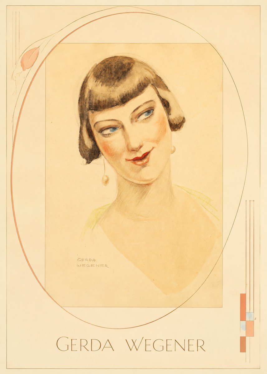 Gerda Wegener Portrait of a Lady No3 - Juliste