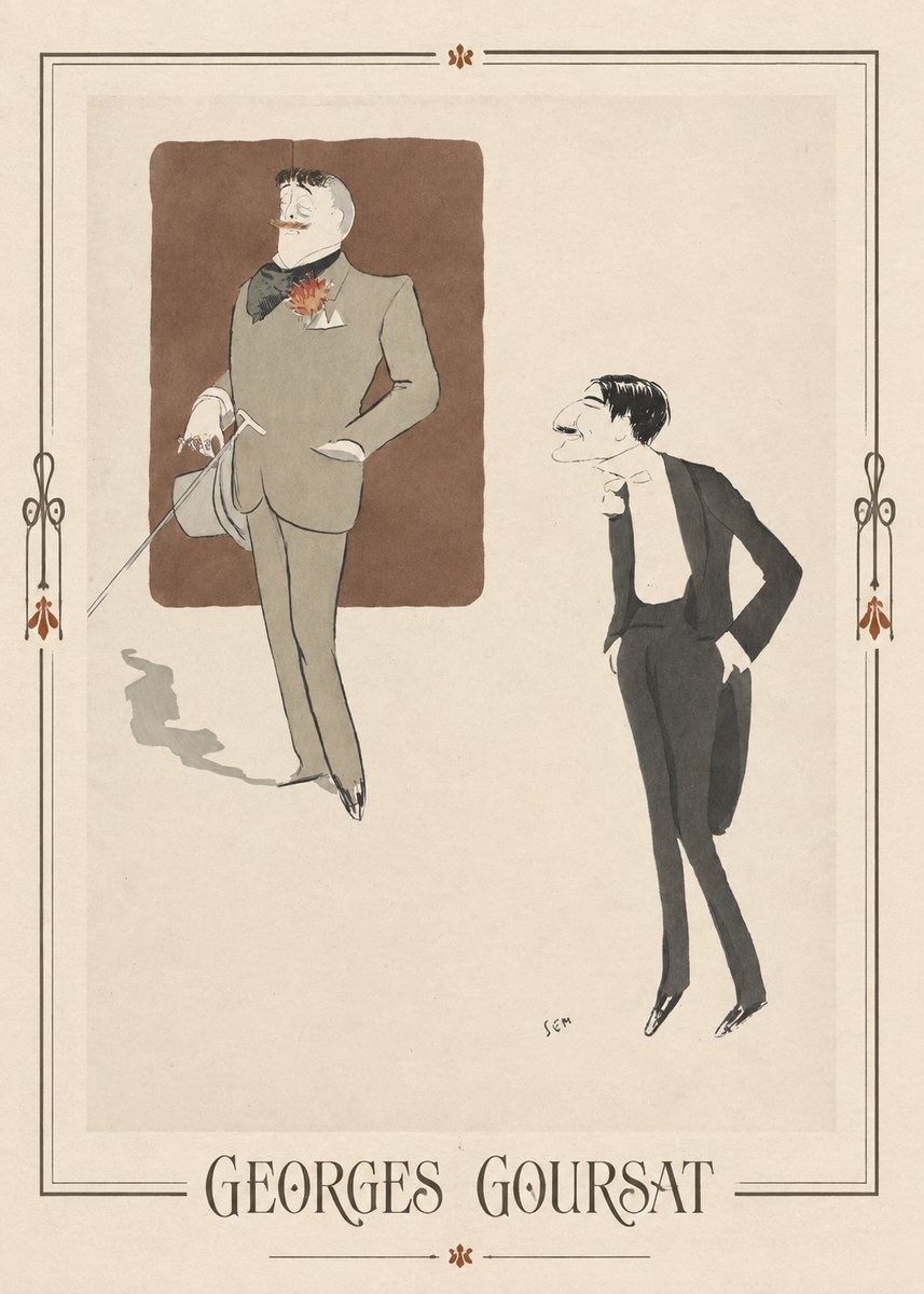 Georges Goursat Two Stylish Gentlemen No1 - Juliste