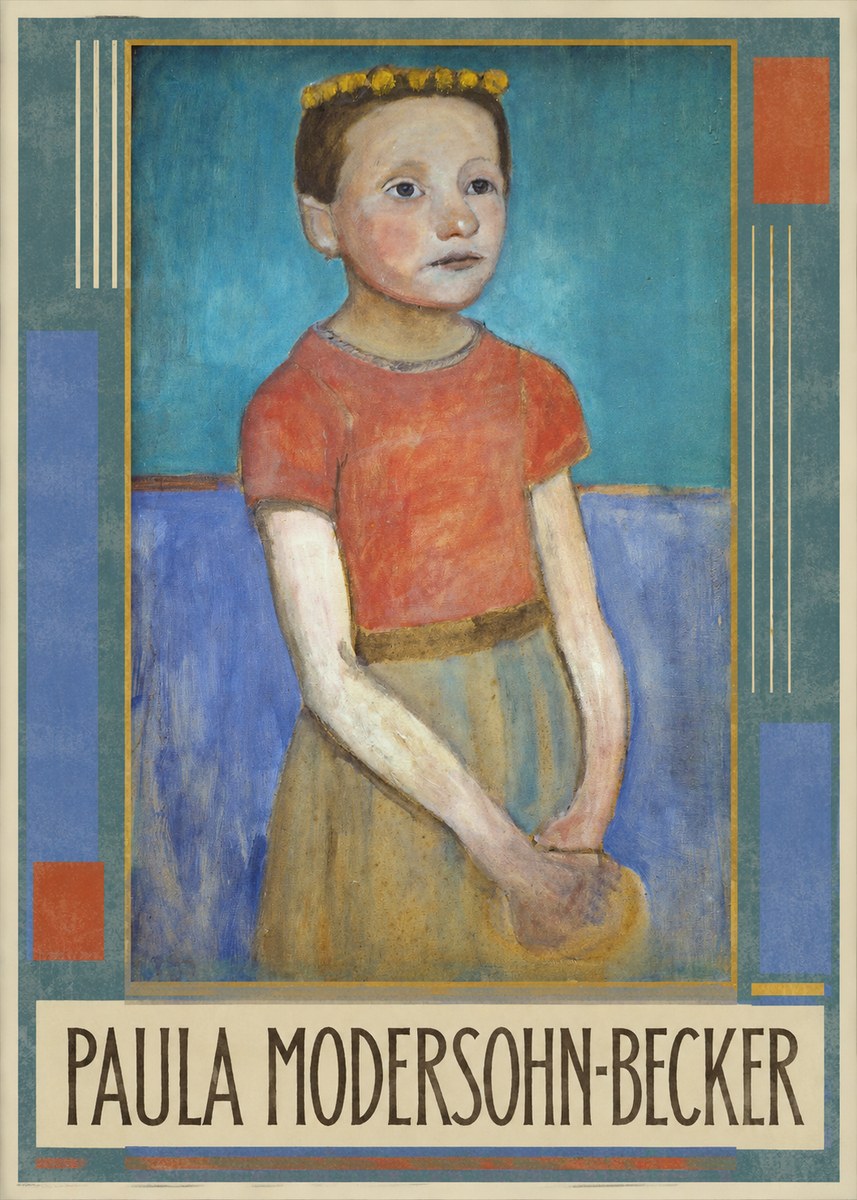 Paula Modersohn-Becker Girl with Crown No1 - Juliste