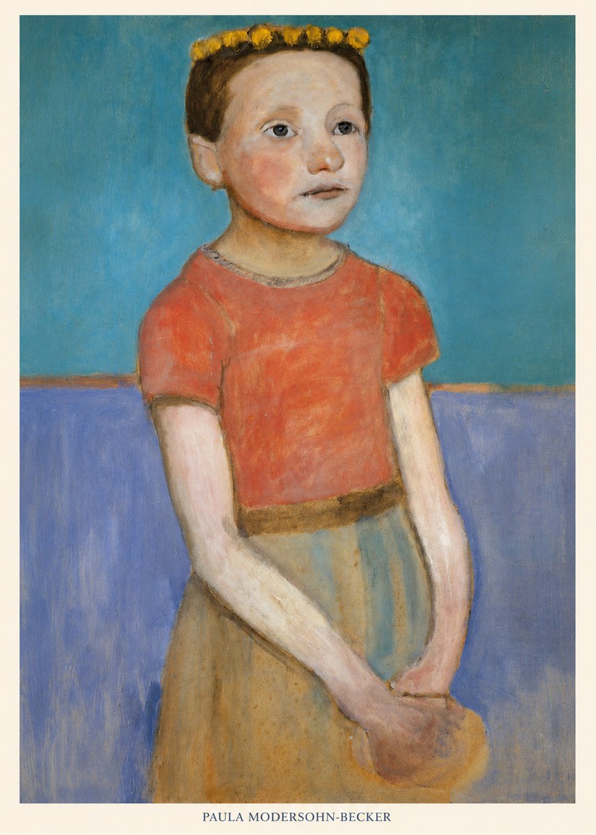 Paula Modersohn-Becker Girl with Crown No6 - Juliste