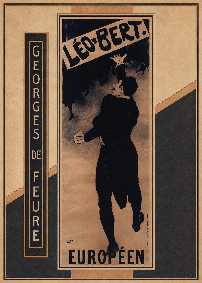 Georges de Feure Léo-bert. Européen No2 - Juliste