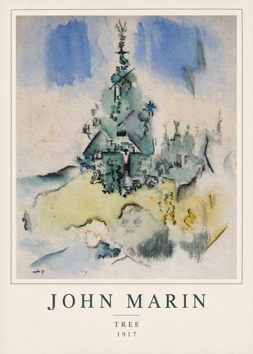 John Marin Tree No1 - Juliste