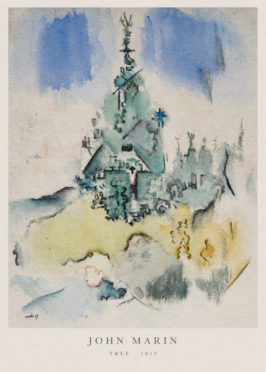 John Marin Tree No6 - Juliste