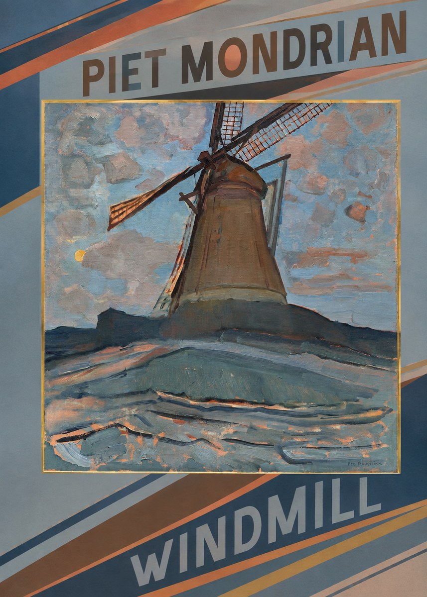 Piet Mondrian Windmill No3 - Juliste
