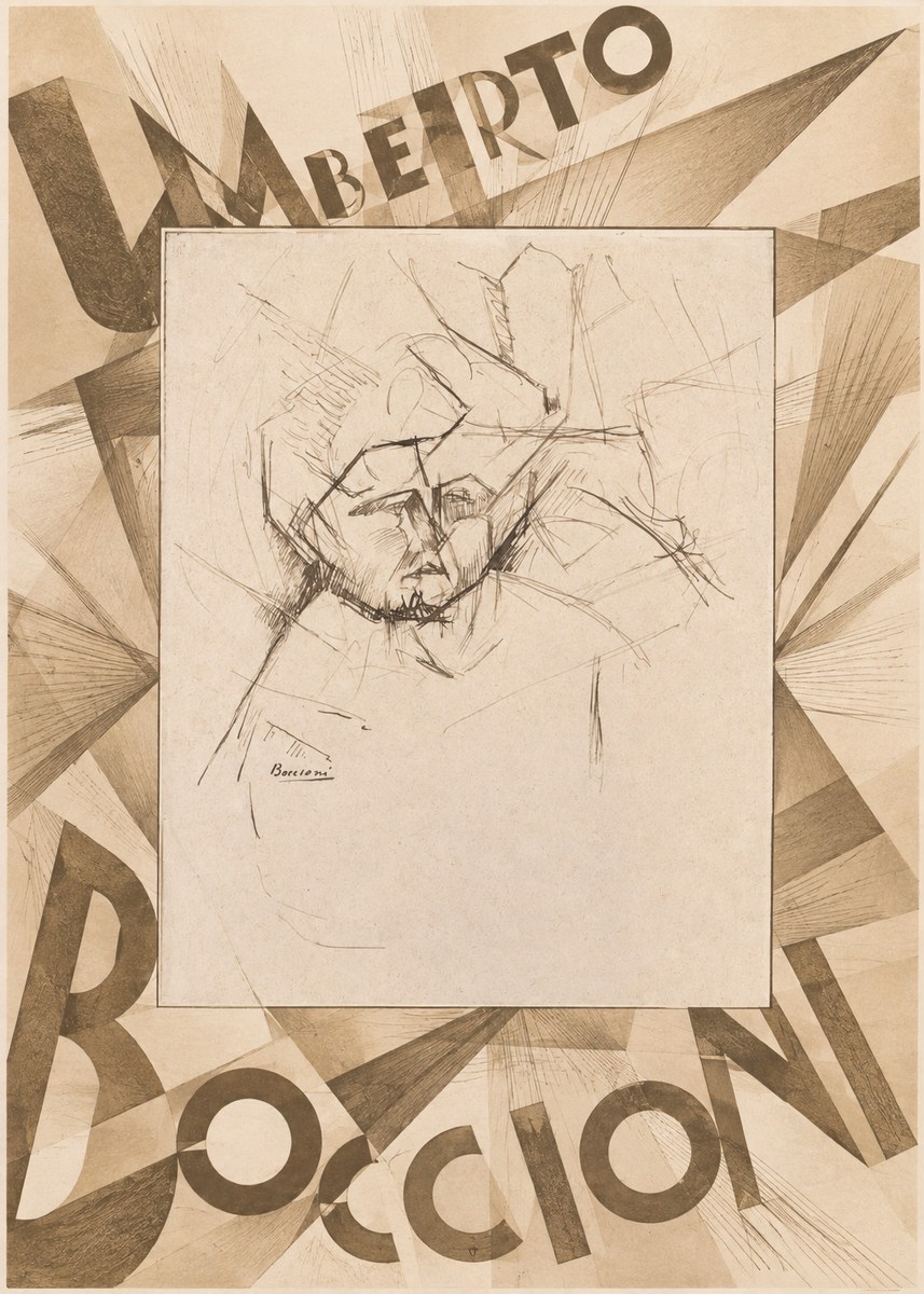 Umberto Boccioni Head Study No5 - Juliste