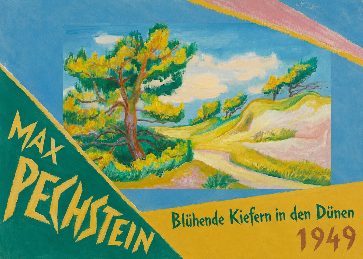 Max Pechstein Blühende Kiefern in Den Dünen No5 - Juliste