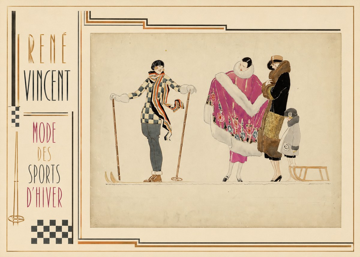 René Vincent Mode Des Sports D'hiver No2 - Juliste