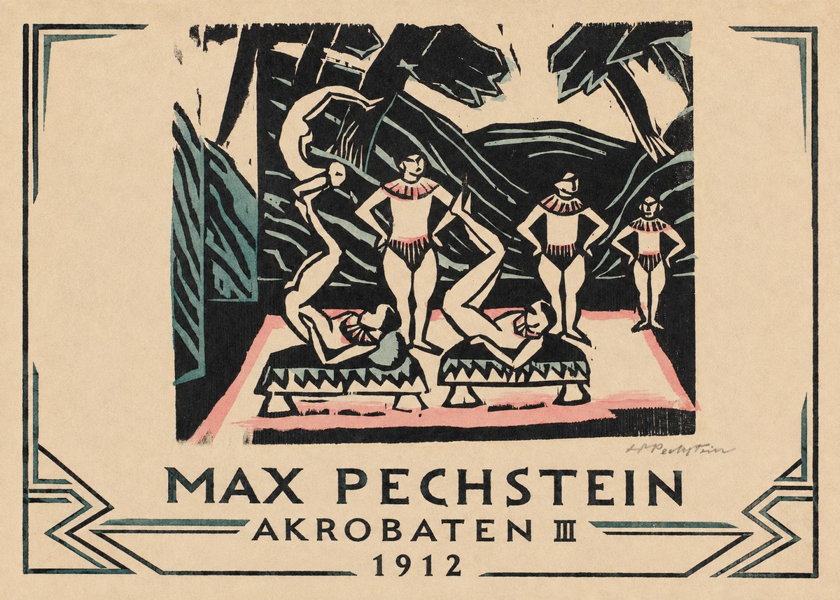 Max Pechstein Akrobaten Iii No3 - Juliste