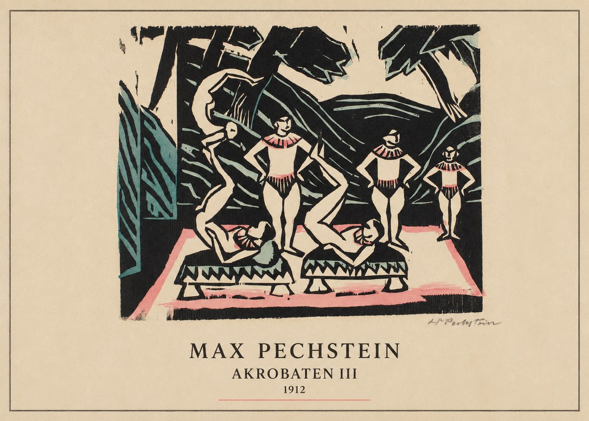 Max Pechstein Akrobaten Iii No4 - Juliste