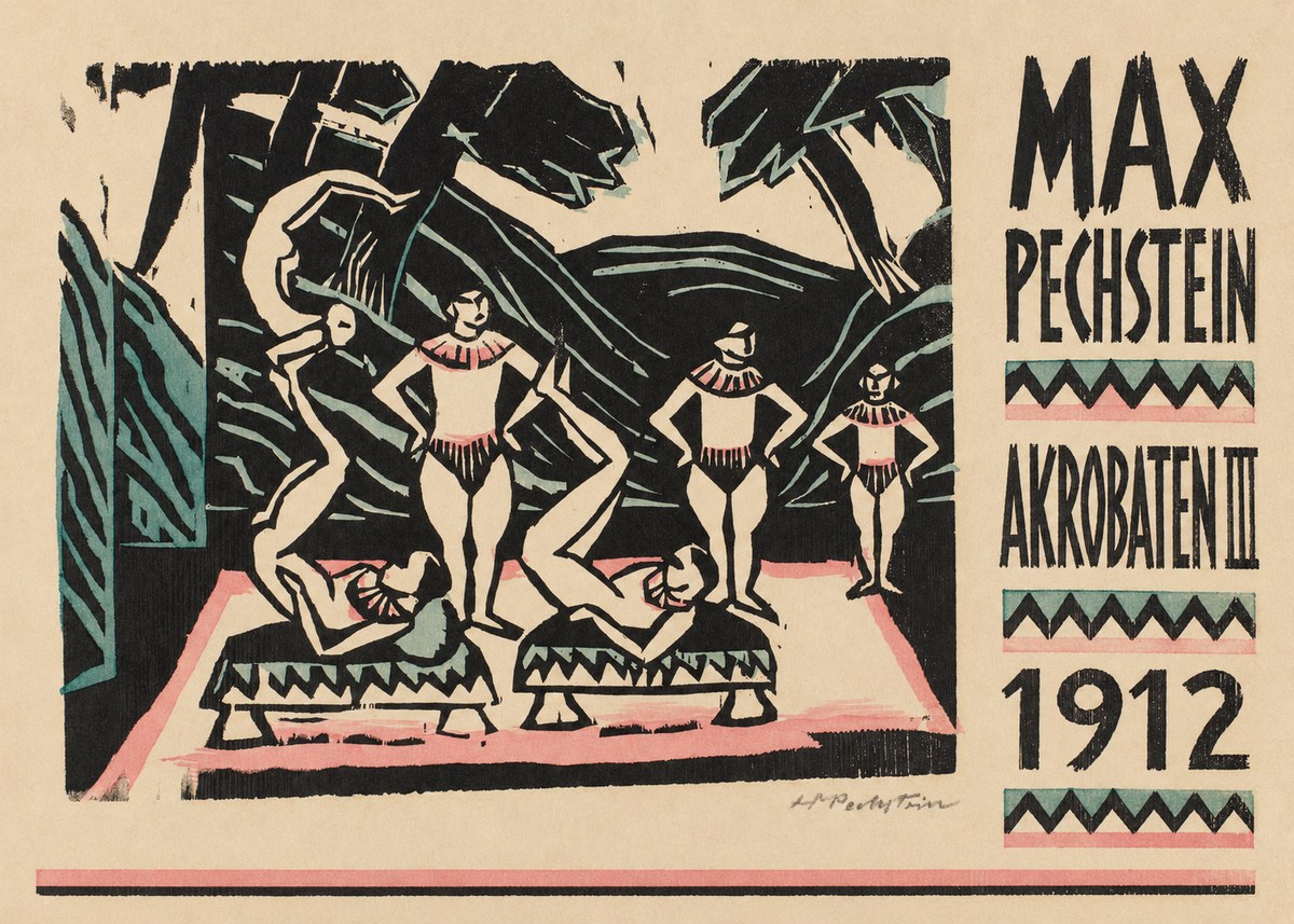 Max Pechstein Akrobaten Iii No6 - Juliste