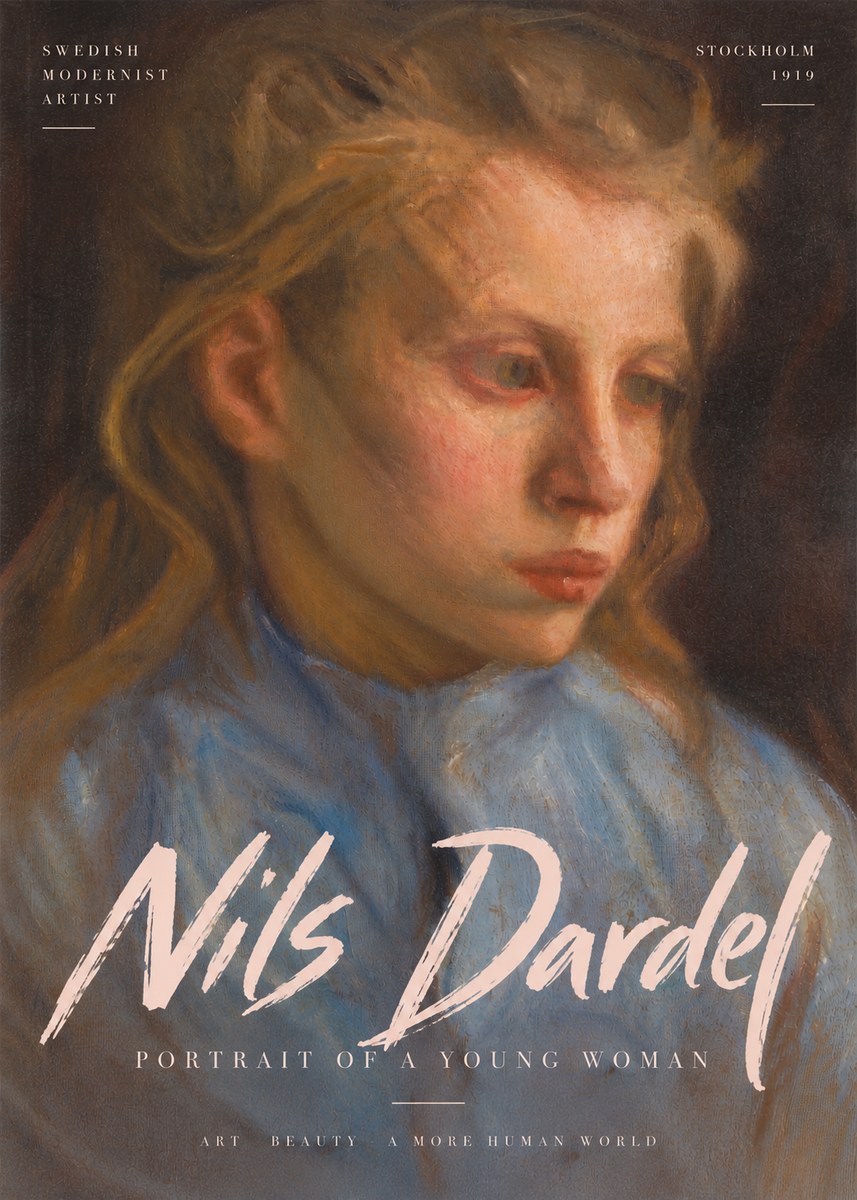 Nils Dardel Portrait of a Young Woman No5 - Juliste