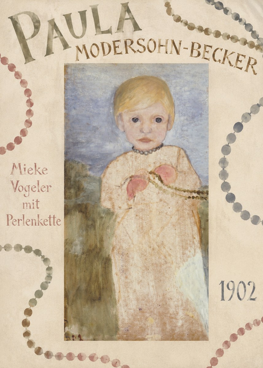 Paula Modersohn-Becker Mieke Vogeler Mit Perlenkette No6 - Juliste