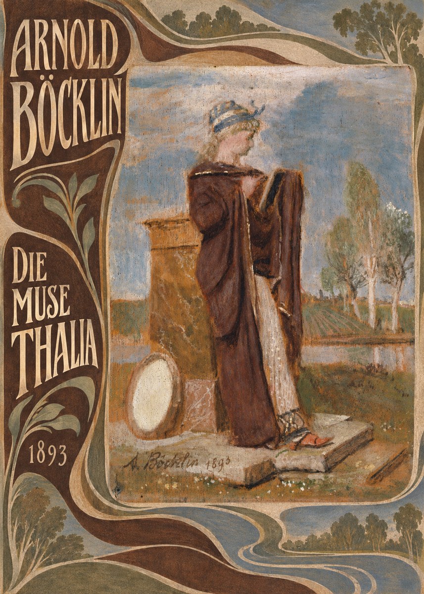 Arnold Böcklin Die Muse Thalia II No5 - Juliste