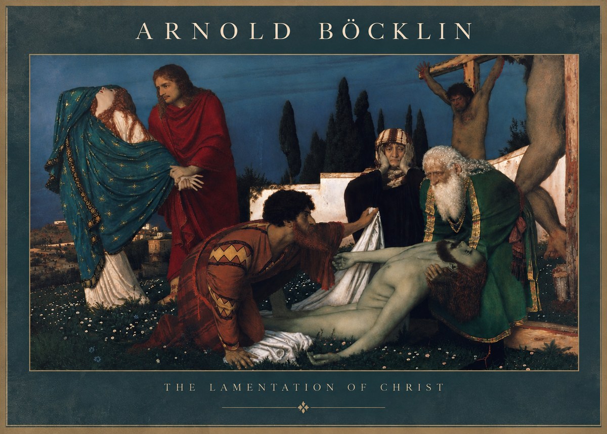Arnold Böcklin The Lamentation of Christ No5 - Juliste