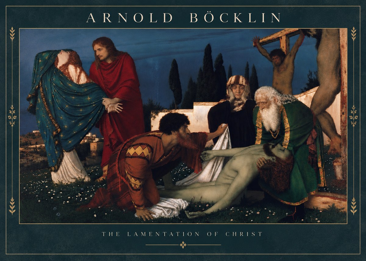 Arnold Böcklin The Lamentation of Christ No6 - Juliste