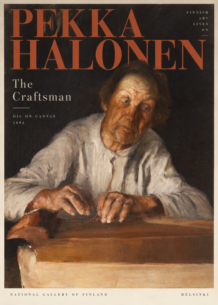 Pekka Halonen The Old Man No5 - Juliste