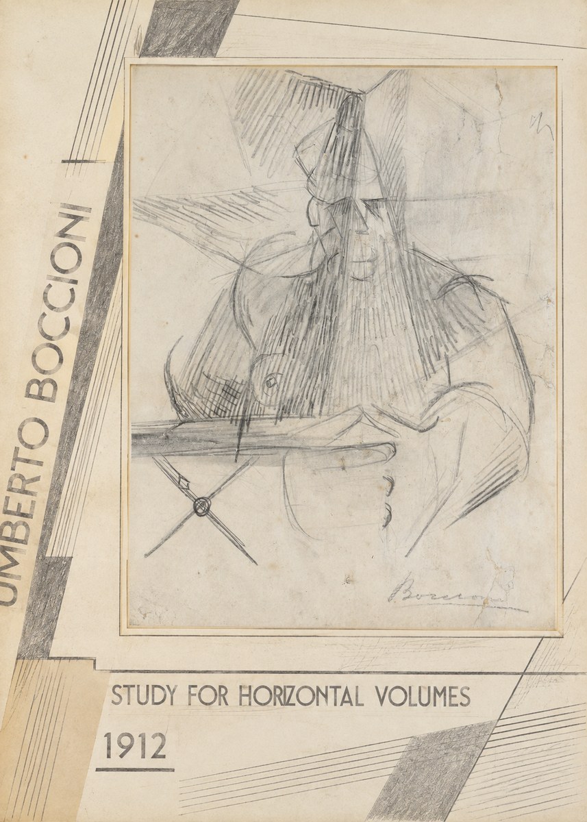 Umberto Boccioni Study for Horizontal Volumes No2 - Juliste