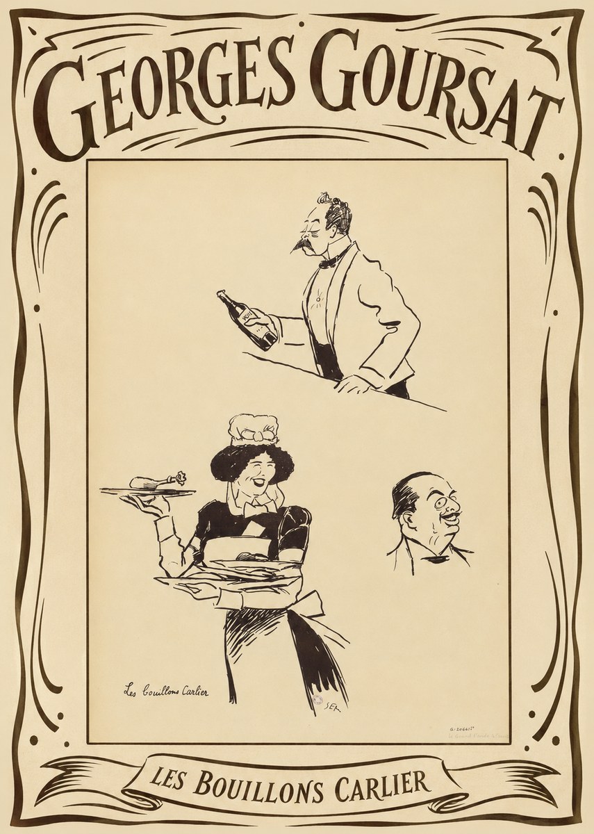 Georges Goursat Les Bouillons Carlier II No4 - Juliste