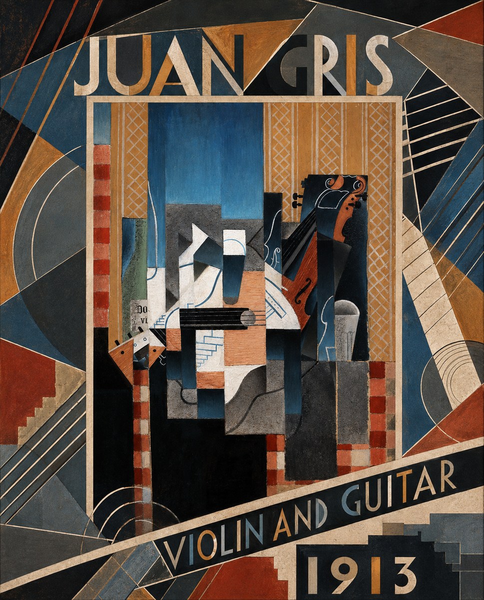 Juan Gris Violin and Guitar II No3 - Juliste