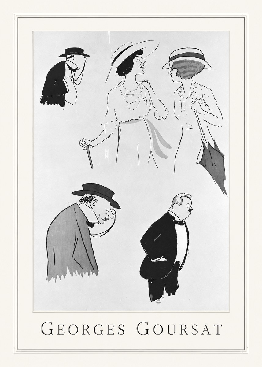 Georges Goursat Character Studies No1 - Juliste