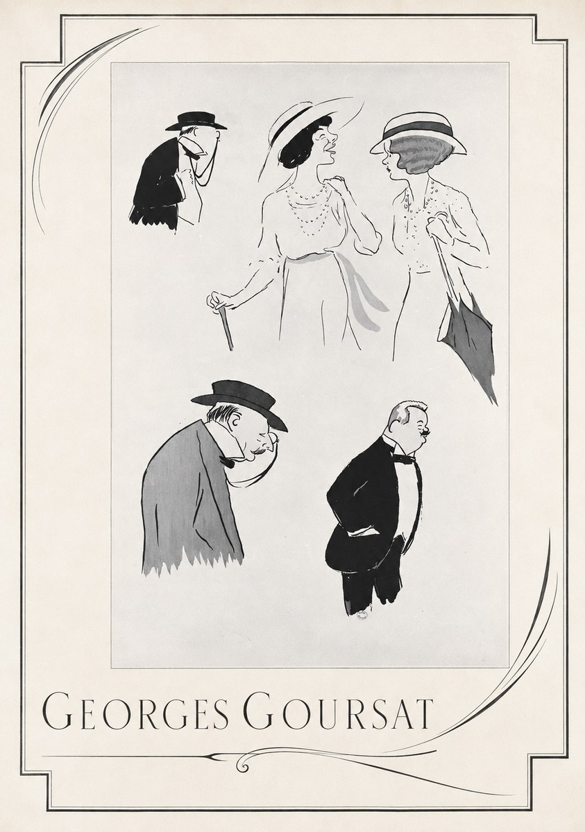 Georges Goursat Character Studies No2 - Juliste