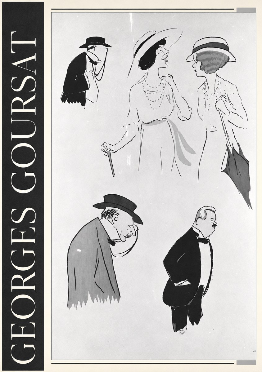 Georges Goursat Character Studies No3 - Juliste