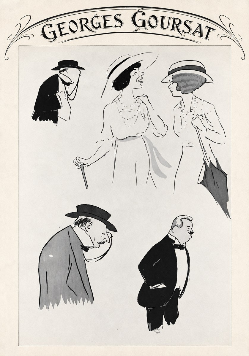 Georges Goursat Character Studies No4 - Juliste