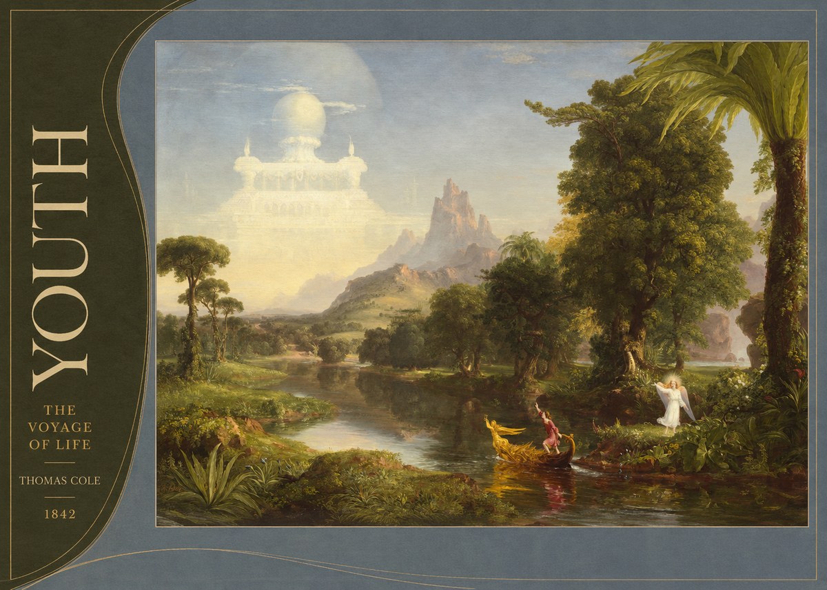Thomas Cole The Voyage of Life: Youth V No3 - Juliste