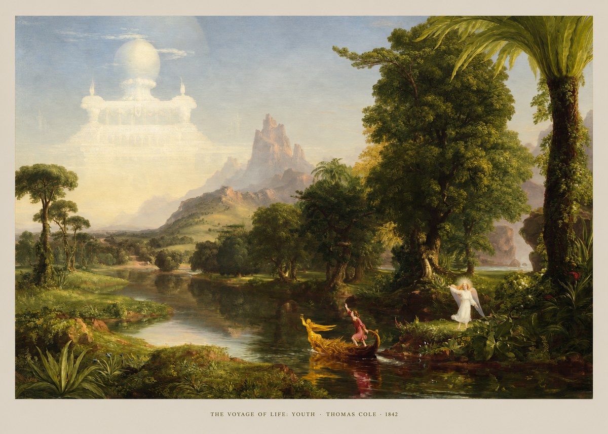 Thomas Cole The Voyage of Life: Youth V No6 - Juliste