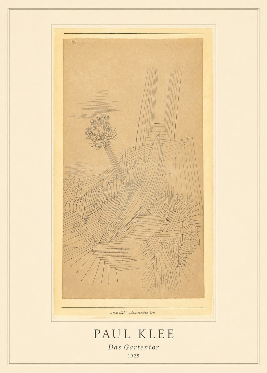 Paul Klee Das Gartentor II No5 - Juliste