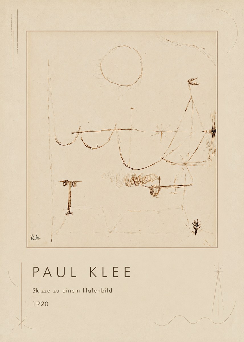 Paul Klee Skizze Zu Einem Hafenbild No1 - Juliste
