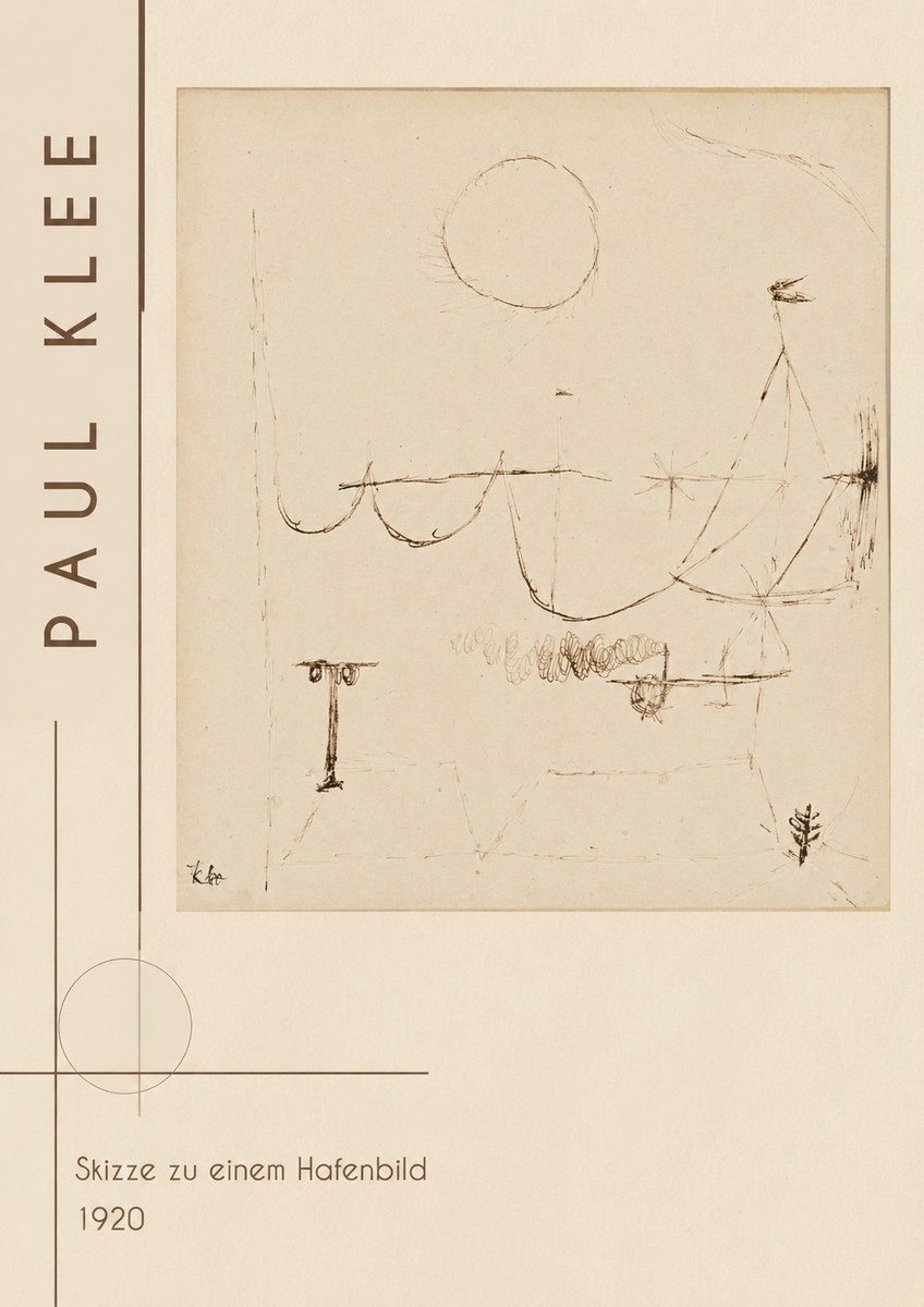 Paul Klee Skizze Zu Einem Hafenbild No2 - Juliste