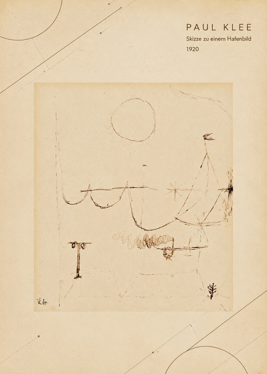 Paul Klee Skizze Zu Einem Hafenbild No4 - Juliste