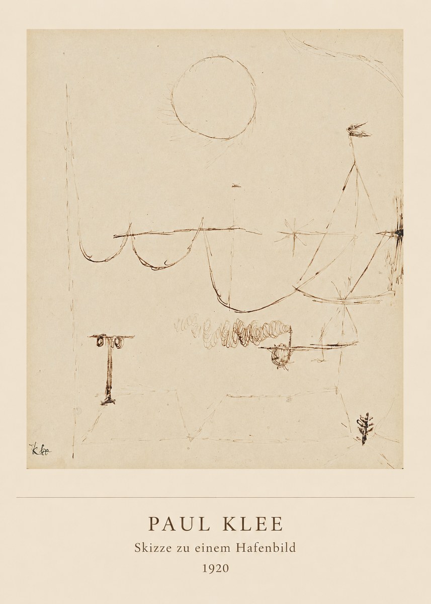 Paul Klee Skizze Zu Einem Hafenbild No5 - Juliste