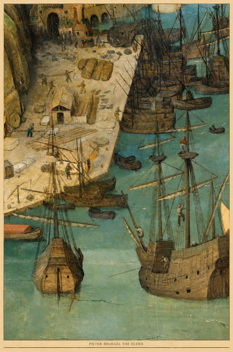 Pieter Bruegel A Port Scene No6 - Juliste