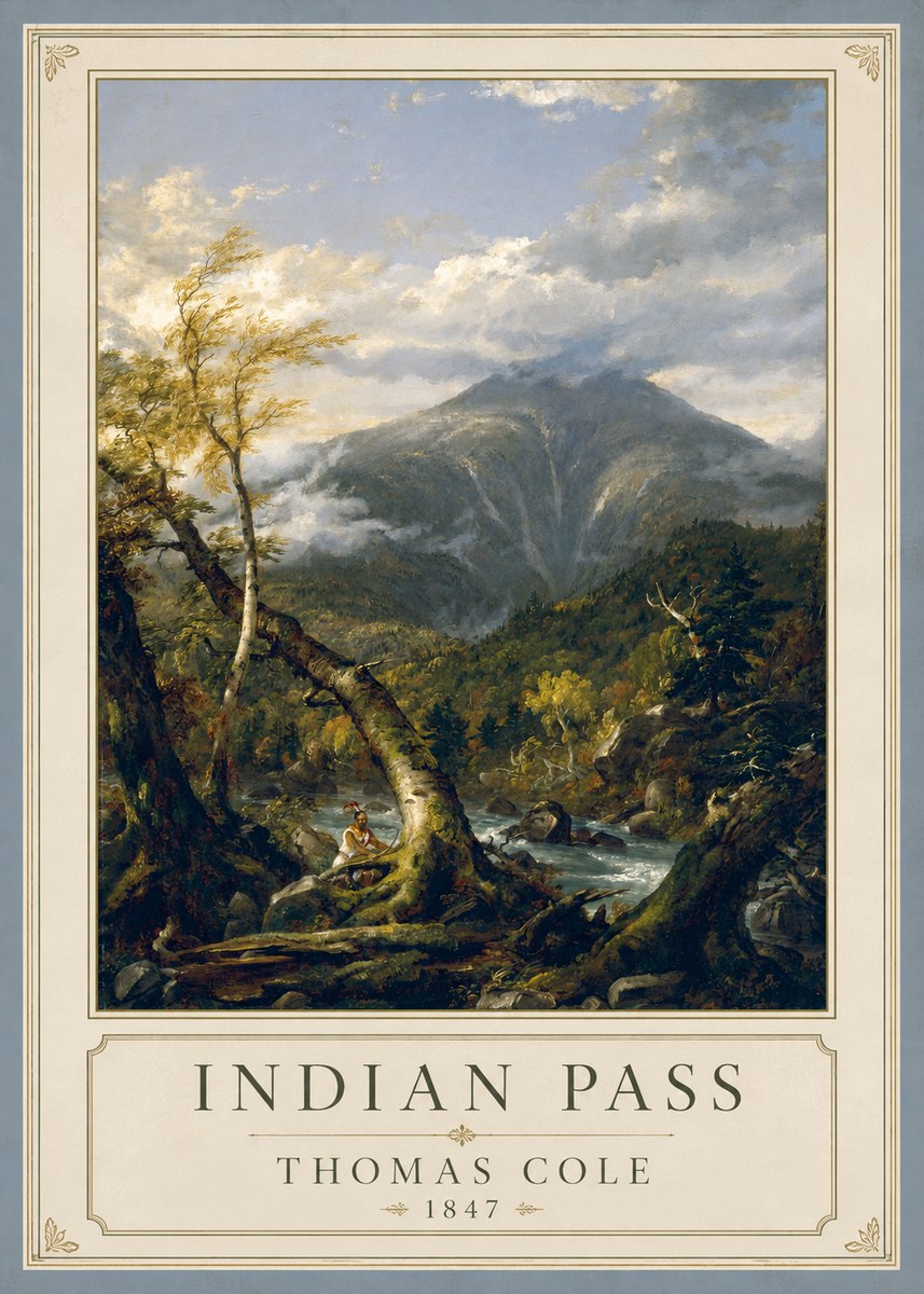 Thomas Cole Indian Pass II No1 - Juliste