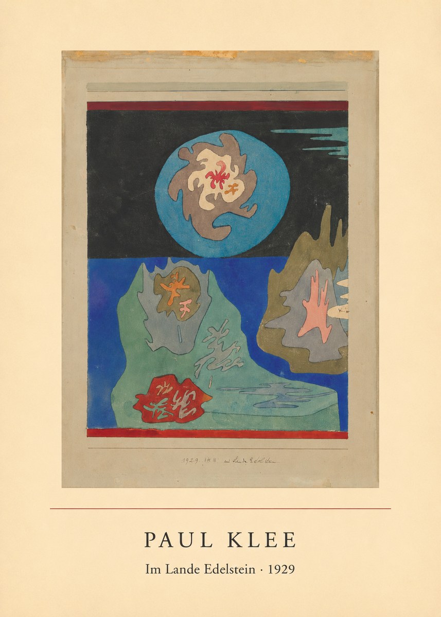 Paul Klee Im Lande Edelstein No3 - Juliste