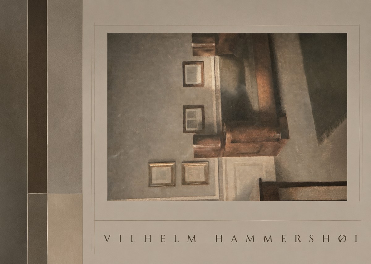 Vilhelm Hammershøi Interior II No2 - Juliste