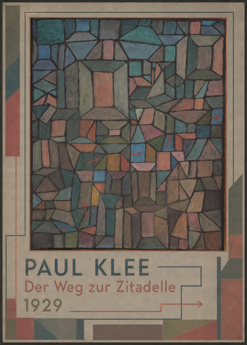 Paul Klee Der Weg Zur Zitadelle No1 - Juliste