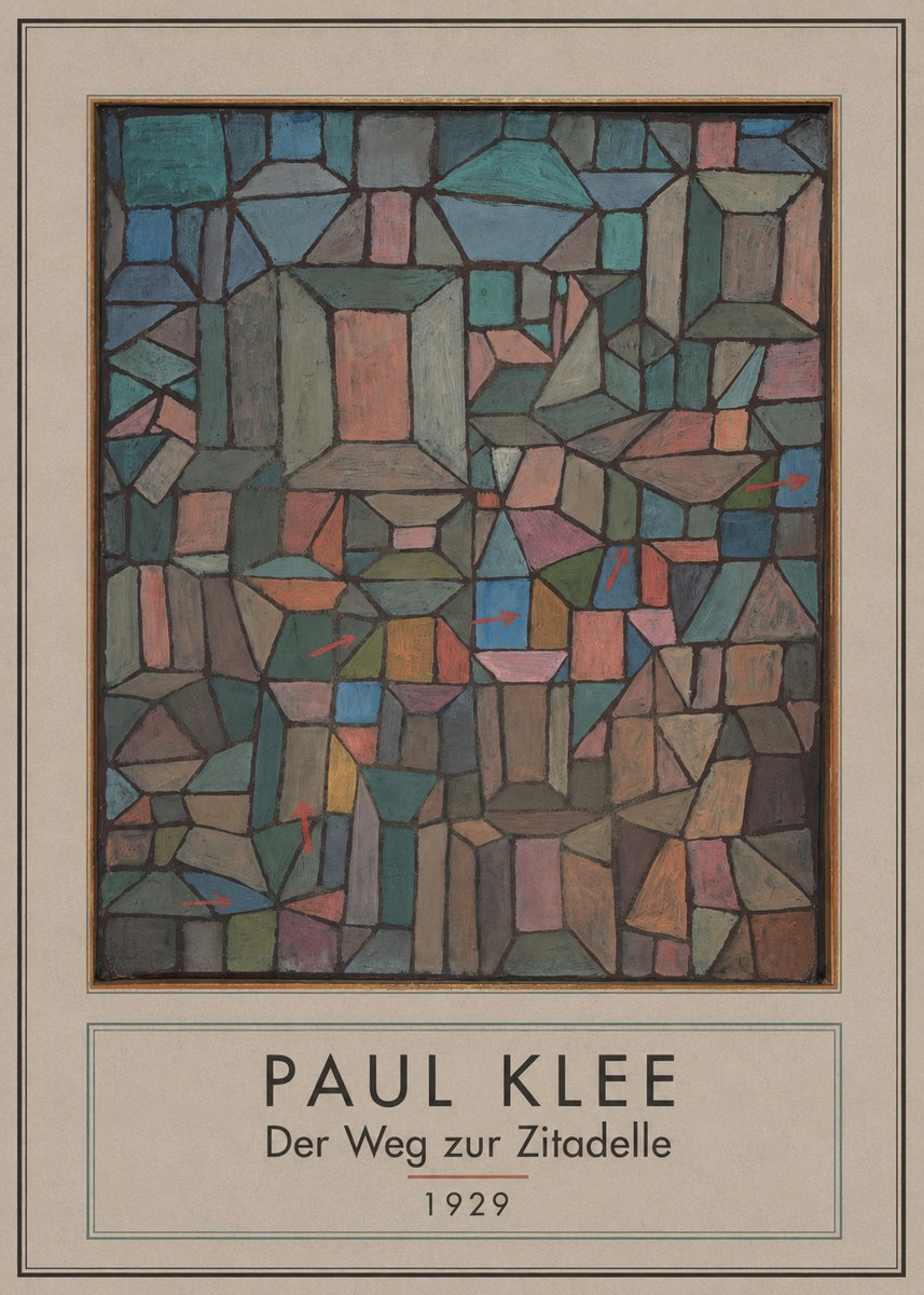 Paul Klee Der Weg Zur Zitadelle No3 - Juliste